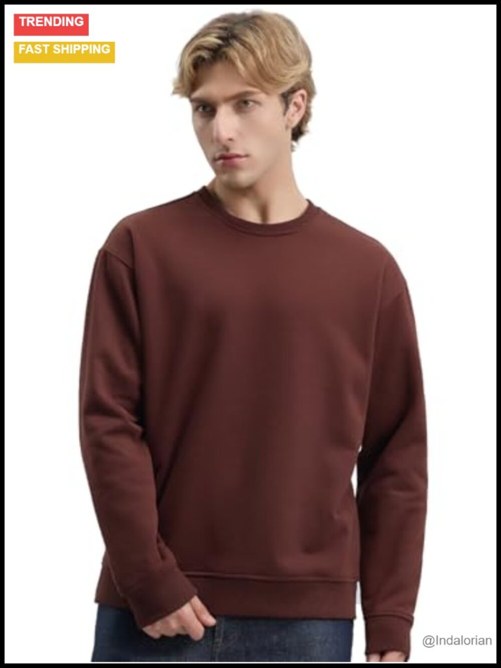 Unisex Heavyweight Fleece Pullover Crewneck Sweatshirt 12.3 oz Cotton Blend